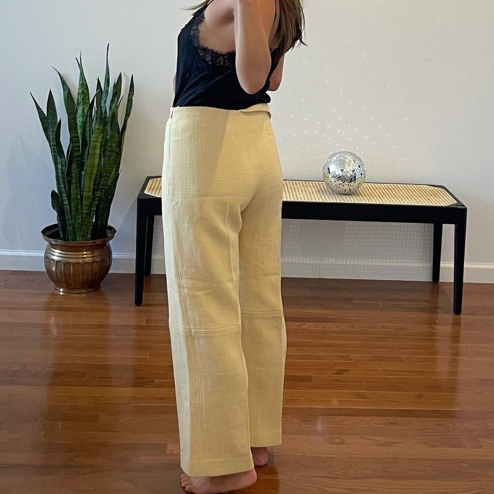 Jacquemus Yellow Wool Pants (Le Souk) (FR 38)